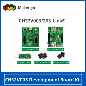 CH32V003 комплект платы для разработки CH32V203 оценочная плата 32-разрядный микроконтроллер RISC-V общего назначения Оценка функциональных приложений