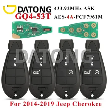 CHANKey Fobik GQ4-53T Дистанционный автомобильный ключ 433 МГц PCF7961M 4A Чип для Jeep Cherokee Sport KL 2014 2015 2016 2017 2018 2019 Fob
