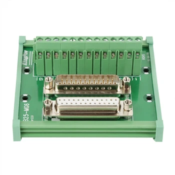 DB25 Интерфейсный модуль для монтажа на DIN-рейку Коммутационная плата с разъемом «папа/мама»