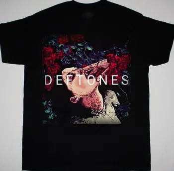 Deftones Roses Футболка Хлопок с коротким рукавом Черный унисекс Все размеры от S до 5XL