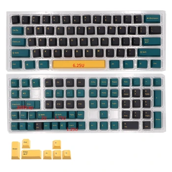 E9LB Замена для набора колпачков клавиш 126 шт. Тепловая сублимация PBT для механической клавиатуры