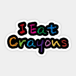 Eat Crayons 5 шт. Наклейки для печати Аниме Багаж Окно Гостиная Автомобиль Ноутбук Детский Дом Милые Забавные Настенные Бамперные Украшения