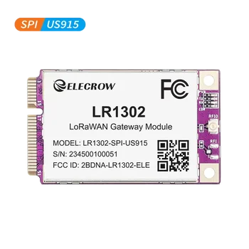 Elecrow LR1302 LoRaWAN Gateway Module SPI-US915 915 МГц Модуль шлюза дальнего действия Поддержка 8 каналов для более плавной связи