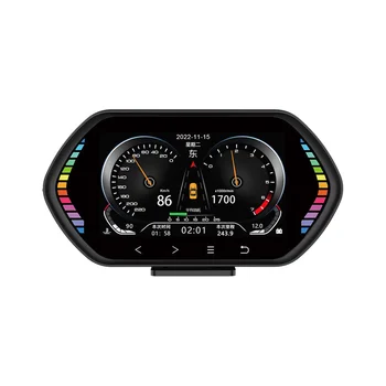 F12 Универсальный HUD Проекционный дисплей OBD2 GPS Спидометр Интеллектуальный измеритель наклона Автомобильные аксессуары