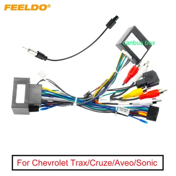FEELDO Автомобильный 16-контактный жгут проводов аудио с проводом Reaview для Chevrolet Trax / Cruze / Aveo / Sonic / Для Buick Regal Stereo Wire Адаптер