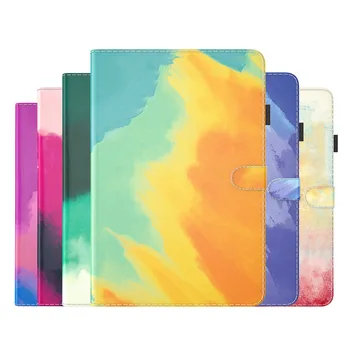 Flip Stand Мягкий силиконовый акварельный кожаный кошелек Чехол для планшета для Huawei MatePad Pro 11 2022 GOT-W29 AL09 11-дюймовый чехол