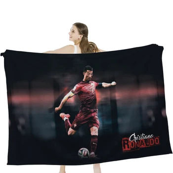 Football Superstars Утолщенное одеяло Фланель Сверхмягкая 3D-печать Теплый зимний плюш