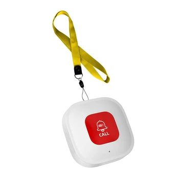 FULL-Tuya WiFi Умная кнопка вызова SOS Беспроводной пейджер для лиц, осуществляющих уход, Передатчик телефонных оповещений, Кнопка экстренного вызова для пациента