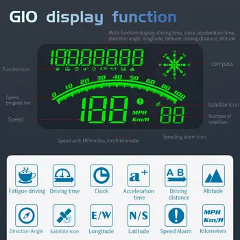 G10 Автомобильный проекционный дисплей HUD 4-дюймовый автоматический HUD