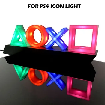 Game Icon Light Для PS4 Playstation Music Light Голосовое управление Светодиодная неоновая лампа Атмосферное украшение для бара USB/батарея