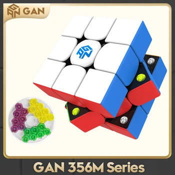 GAN 356M 3x3x3 Магнитный скоростной куб без наклеек Gans 356 M Волшебный куб