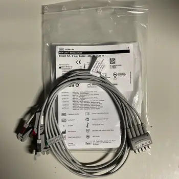 GE Marquette ECG Lead Wire Set Зажим для захвата 5 отведений к двойному 5-контактному разъему 74 см 412681-001