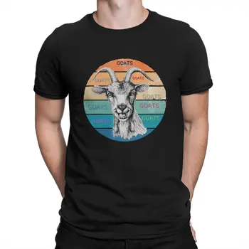 Goat Enthusiast Мужские футболки Goat Simulator Винтажная футболка Футболки с коротким рукавом Футболки с круглым вырезом Хлопок Подарочная идея Топы