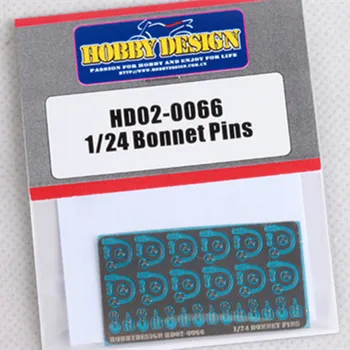 Hobby Design HD02-0066 1/24 Штифты капота Набор деталей Модель Модификации автомобиля Металлические детали