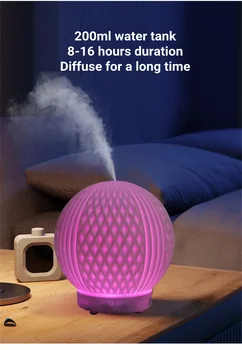 Humidificador Home Настольный электрический диффузор эфирных масел USB Ультразвуковой увлажнитель воздуха с красочным ароматом ночного света