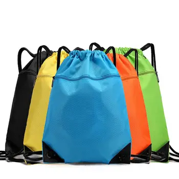 ISKYBOB Однотонный рюкзак на шнурке Большая емкость Комплект Карман Баскетбол Футбольная сумка На открытом воздухе Портативная сумка для хранения