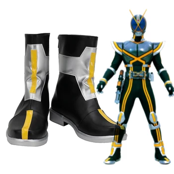 Kamen Rider Kaixa Косплей Сапоги Всадник в маске Kaixa Кожаная обувь Косплей на заказ Любой размер