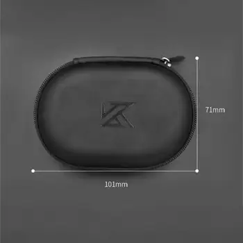 Kz Сумка для хранения наушников Сумка из искусственной кожи Портативная водонепроницаемая пыленепроницаемая противоударная цифровая проводная защитная сумка для наушников