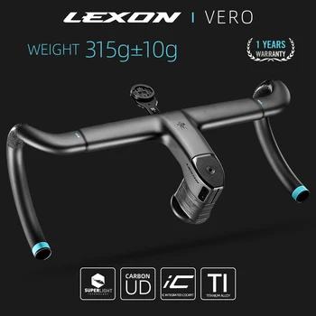 LEXON VERO Интегрированный карбоновый дорожный руль Полностью внутренний кабель Сверхлегкий руль для шоссейного велосипеда Гоночный руль Аксессуары для велоспорта