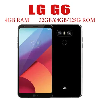 LG G6 Мобильный Один Сим Четырехъядерный Оригинальный Разблокированный 13 МП 5,7 '' Сотовый телефон NFC Bar Radio QC3 Разблокированный смартфон