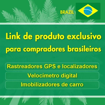 Links de produtos e envio para o Brasil recomendados Todos os tipos de rastreadores GPS e localizadores Velocímetro Imobilizador