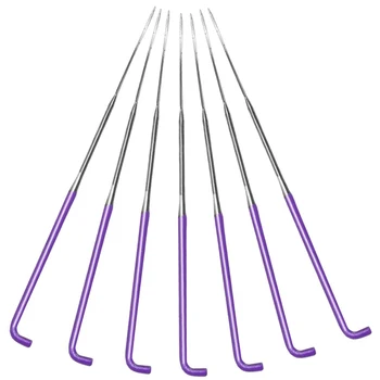 LMDZ Иглы для валяния шерсти Принадлежности Набор для иглопробивного валяния Инструмент для сухого валяния с пластиковой коробкой для валяния шерсти (спираль, фиолетовый, S)