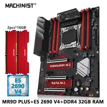MACHINIST X99 Kit Материнская плата LGA 2011-3 Xeon CPU E5 2690 V4 Процессор ECC DDR4 16 ГБ * 2 ОЗУ Память ATX NVME SATA M.2 MR9D