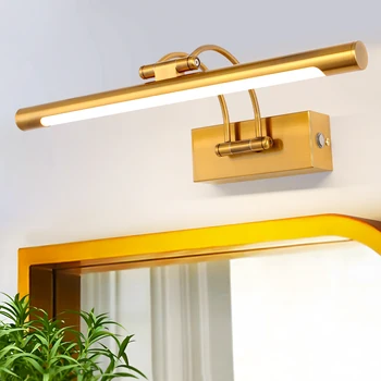 Mantolite с регулируемой яркостью светодиодный светильник для ванной комнаты, настенные светильники для картин 8 Вт 40 см, настенные светильники с регулируемым кронштейном для внутреннего освещения