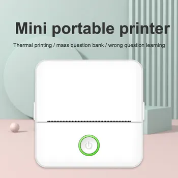  Mini HD Портативный термопринтер для этикеток Выносливый Bluetooth-принтер для студента Ошибка Заголовок Примечание Неправильный карман Чернильная печать