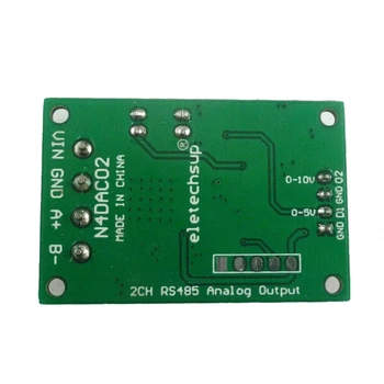 N4DAC02 12 В 24 В 2 канала 0-5 В 0-10 В ШИМ в аналоговый преобразователь Модуль ЦАП RS485