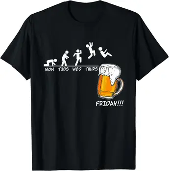 NEW LIMITED Пн Вт Ср Чт Пятница Пиво Питье Лучшая футболка S-3XL