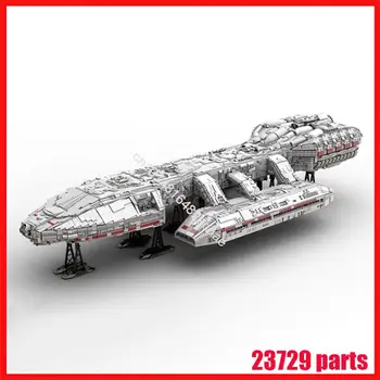 new MOC-144769 Space Wars Battlestar Galactica Model Строительные блоки для взрослых Конструктор для мальчиков Развивающие игрушки Подарок