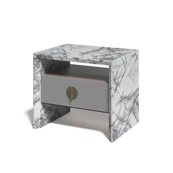 Nordic Light Роскошный итальянский постмодернистский минималистичный боковой шкаф Стеллаж для хранения Шкаф для хранения Прикроватный столик Шкаф для хранения Прикроватный