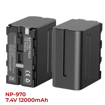 NP-F970 NP-F960 NP-F930 NP-F950 12000 мАч Сменный аккумулятор, совместимый с Sony DCR-VX2100, FDR-AX1, HDR-AX2000, HDR-FX7, HVL-LBPB