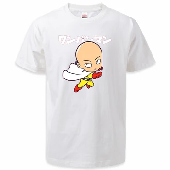 ONE PUNCH MAN Японские смешные аниме футболки летняя мода saitama мужские футболки свободные футболки мужские хлопковые футболки Camiseta Аниме