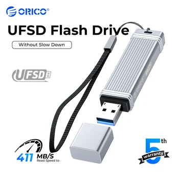 ORICO UFSD Metal Flash USB 3.0 Флэш-накопитель 411 МБ/с 512 ГБ 256 ГБ 128 ГБ 64 ГБ USB Флэш-накопители типа C Memory Stick U Диск