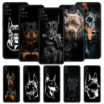 Pet Dog Pitbull For OnePlus 10 Pro 9 8T 8 Nord N10 7 7T 9R Чехол для телефона 1+ Nord 2T CE 2 N100 N200 Z 5G Мягкая черная крышка DIY