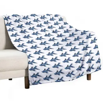 Pez телескопический azul Плед Плед пушистый Одеяло Диванное одеяло Мягкое одеяло