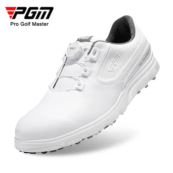 PGM обувь для гольфа, мужская ручка, шнурки, летняя мужская спортивная обувь, водонепроницаемые кроссовки, противоскользящие шипы