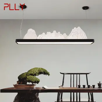 PLLY LED 3 цвета подвесные светильники в китайском стиле пейзаж подвесные светильники и люстры для декора столовой чайного домика