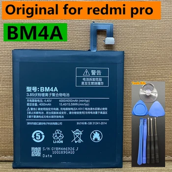 Runboss Оригинальный высококачественный аккумулятор BM4A 4000 мАч для аккумуляторов мобильных телефонов Xiaomi Redmi Pro