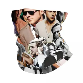 Ryan Gosling Бандана Шейный чехол Балаклава с принтом Шарф с обертыванием Многофункциональная повязка на голову Бег для мужчин Женщин Взрослые Зима