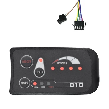S810 E-Bike Meter Светодиодный дисплей Запасные части IP65 36V UART для электрического велосипеда Электрический велосипедный счетчик (SM 5 + 2PIN)