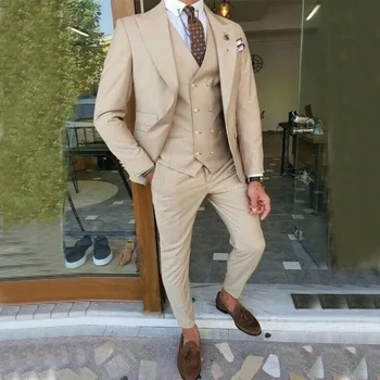 Serge Мужские костюмы, элегантный мужской костюм-тройка для свадьбы, помолвки, выпускного вечера, одежды жениха и костюмов жениха