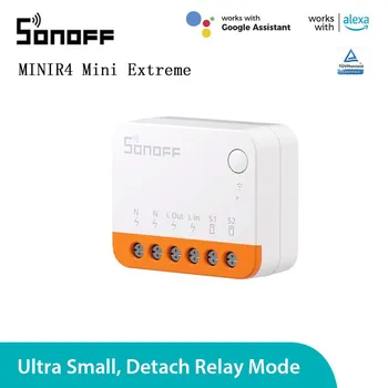 SONOFF MINIR4 WiFi Smart Switch 2-стороннее управление Mini Extreme Реле умного дома Поддержка R5 S MATE Voice для Alexa Alice Google Home