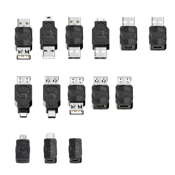 T8WC USB2.0 Адаптер Micro / Mini Male Female Converter Connector USB Changer Adapter для компьютера, планшета, ПК, мобильных телефонов
