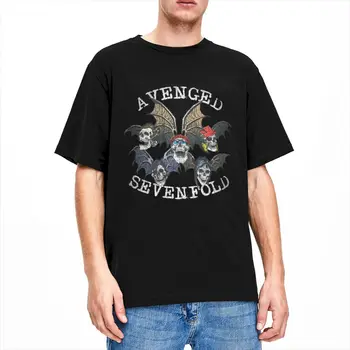 The Avenged Sevenfold Band Футболки Мерч для мужчин Женщины Чистый хлопок Новинка Круглый вырез Рок Металлическая футболка Футболка с коротким рукавом