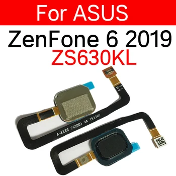  Touch ID Сканер отпечатков пальцев Гибкий кабель для Asus ZenFone 6 2019 ZS630KL 6Z Home Return Key Кнопка меню Запасные части