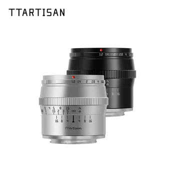 TTArtisan 50mm F1.2 Объектив портретной камеры с большой диафрагмой для объектива Sony с байонетом E FUJIfilm X Canon M Nikon Z Panasonic Olympus M43