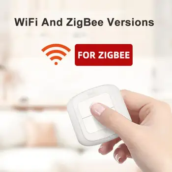 Tuya Wifi 2 Gang Wireless 6 Scene Switch Button Controller Приложение для автоматизации с питанием от батареи Устройство дистанционного управления